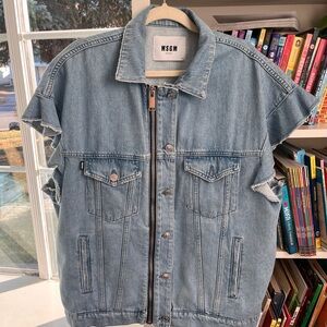 MSGM Light Blue Denim Jacket